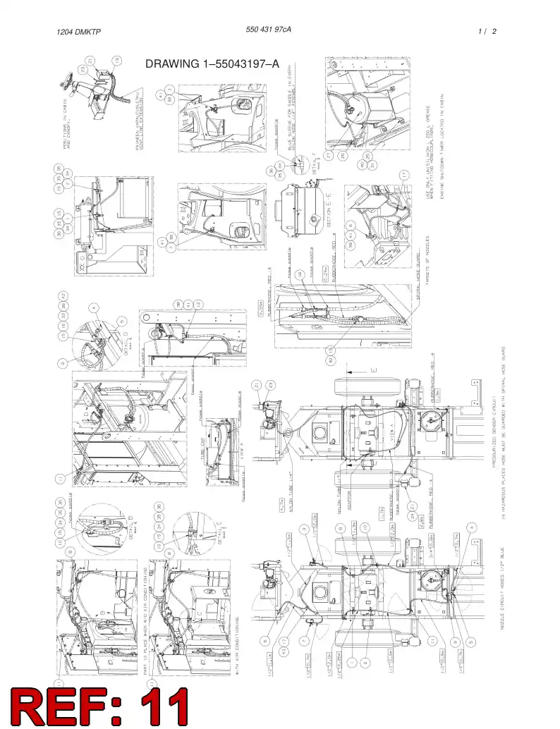 55042032 550 420 32 SPRAY NOZZLE ADAPTER ASSEMBLY - Sandvik Technical Drawing