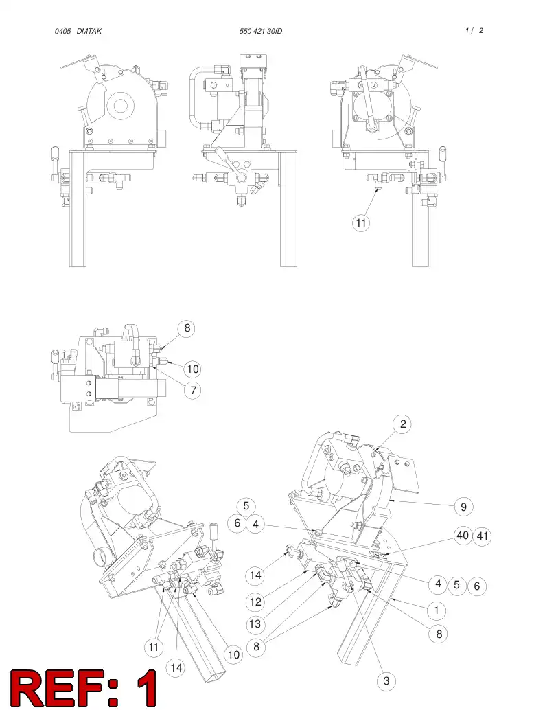 55042129 550 421 29 BRACKET - Sandvik Technical Drawing