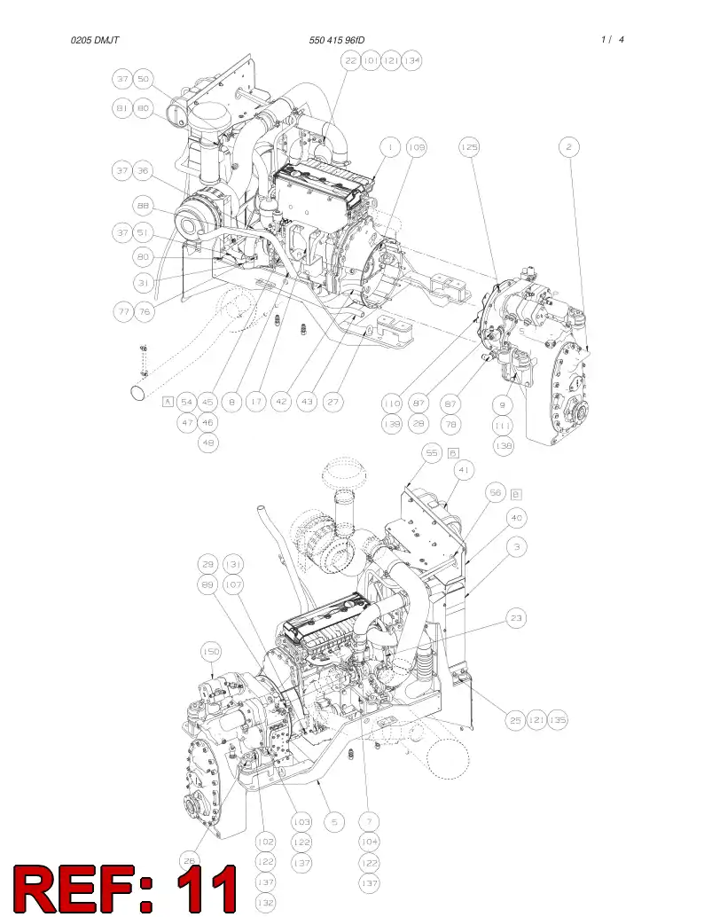 55042172 550 421 72 INTAKE PIPE - Sandvik Technical Drawing