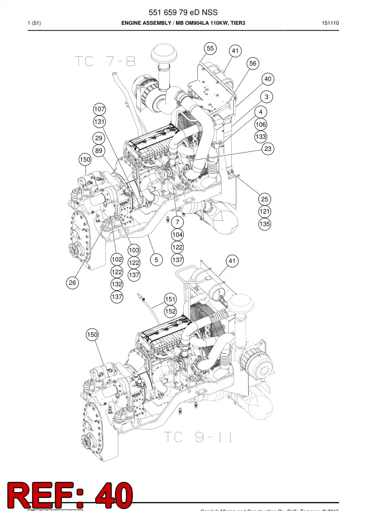 55042213e 550 422 13e Bracket - Sandvik Technical Drawing