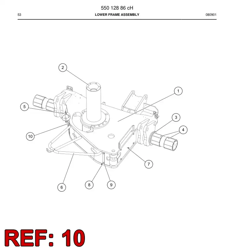 55042214 550 422 14 Identification label - Sandvik Technical Drawing