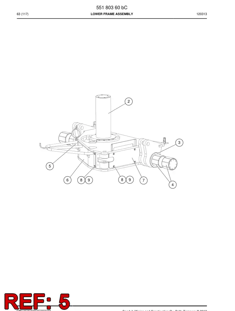55042214b 550 422 14b Identification label - Sandvik Technical Drawing