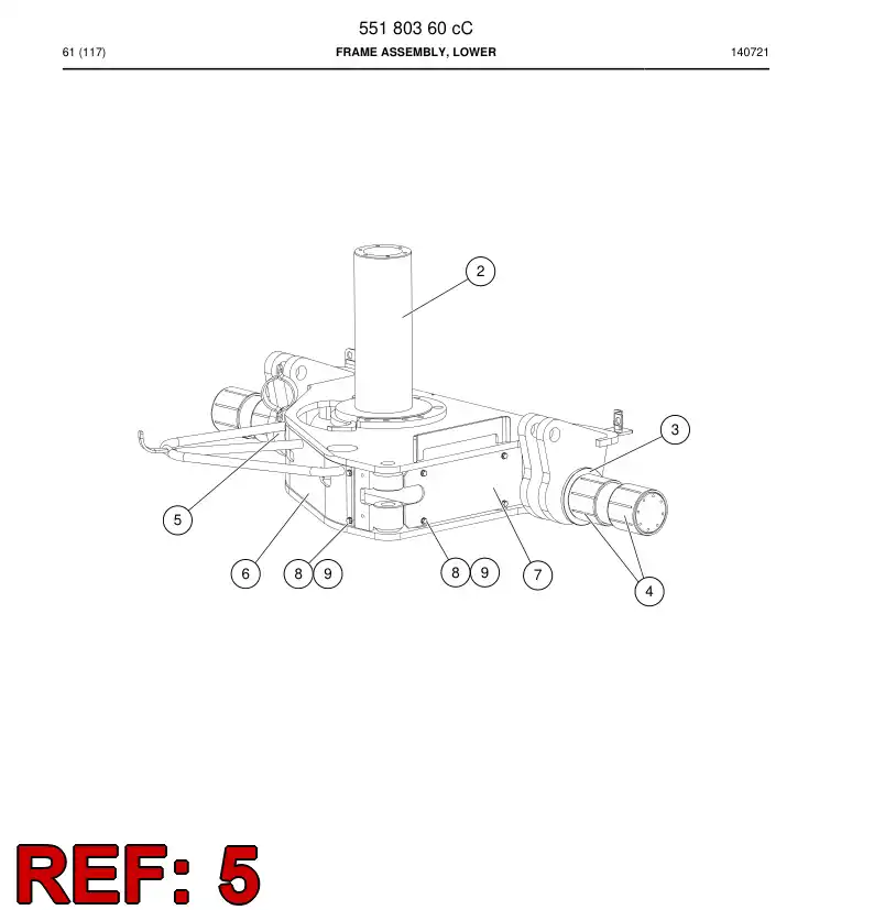 55042214d 550 422 14d Label, Identification - Sandvik Technical Drawing