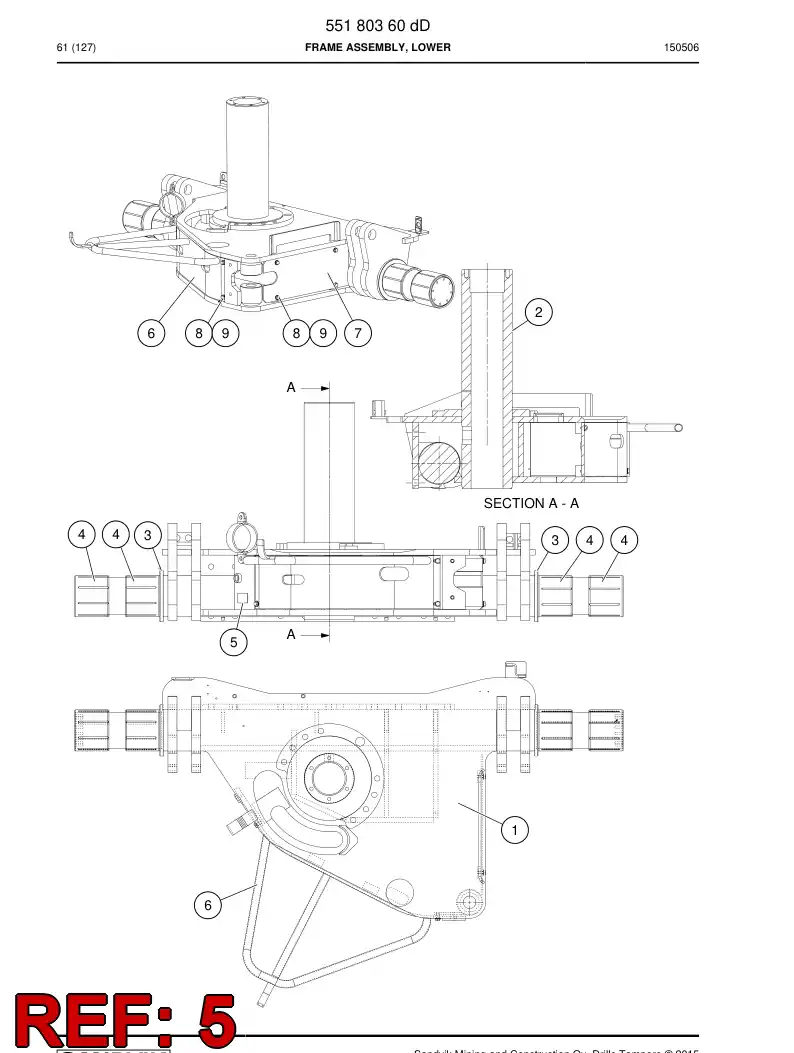 55042214f 550 422 14f Label, Identification - Sandvik Technical Drawing