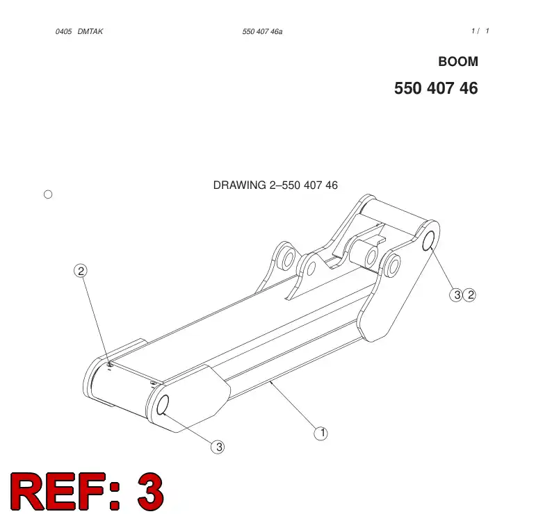 55042226 550 422 26 Bearing, Plain - Sandvik Technical Drawing