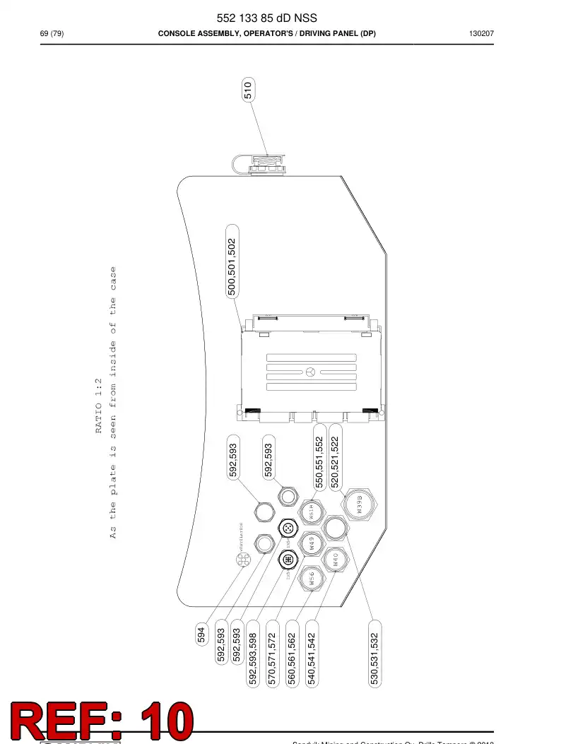 550 422 64c PRING, CONTROL - drawing