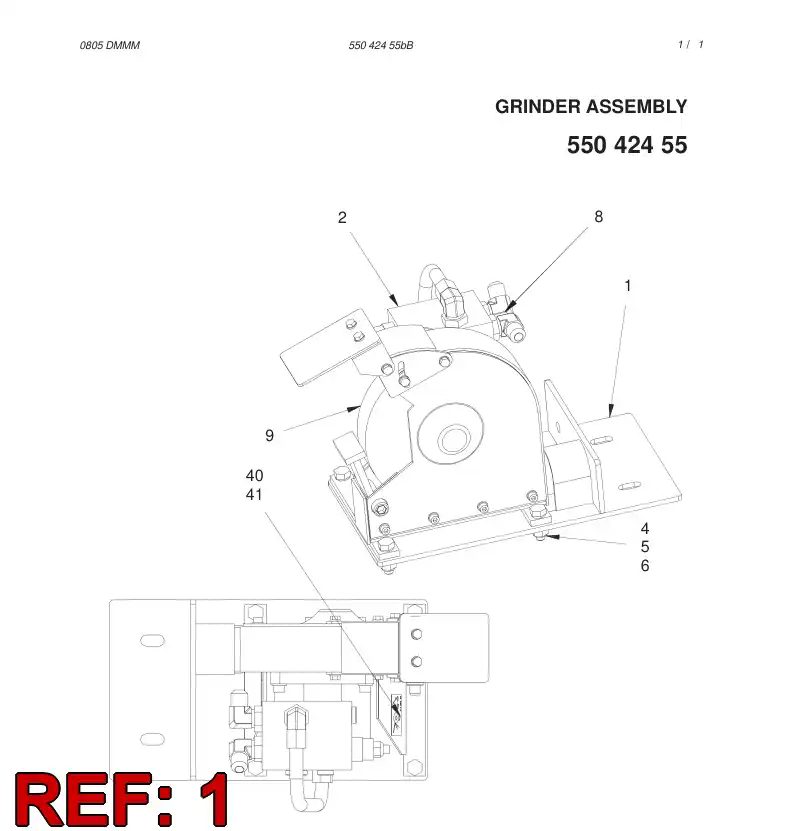 55042452 550 424 52 BRACKET - Sandvik Technical Drawing