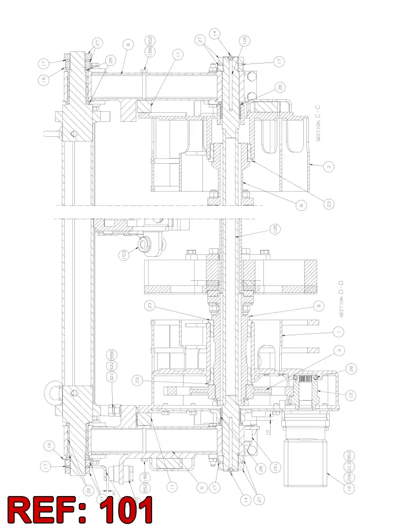 55042554 550 425 54 PLATE - Sandvik Technical Drawing