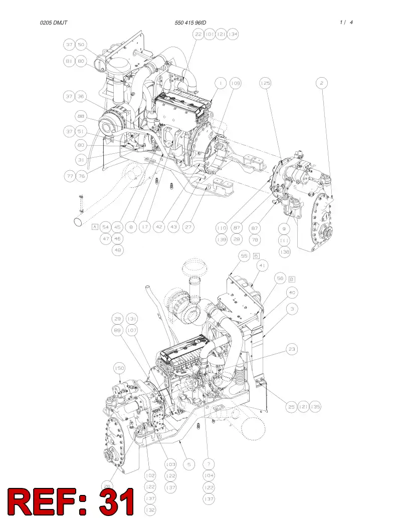 55042752 550 427 52 COOLER PIPING - Sandvik Technical Drawing