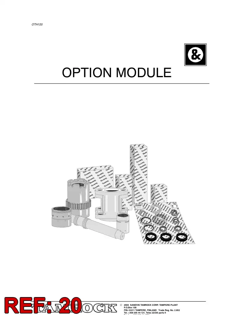 55042822 550 428 22 ADDITIONAL EQUIPMENT - Sandvik Technical Drawing