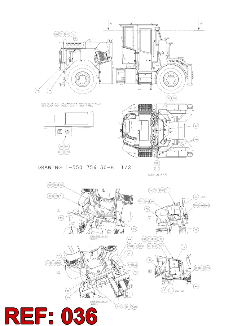 55042911 550 429 11 BOX - Sandvik Technical Drawing