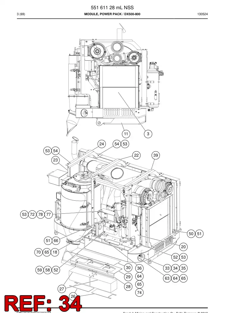 55042913d 550 429 13d Washer, Retaining - Sandvik Technical Drawing