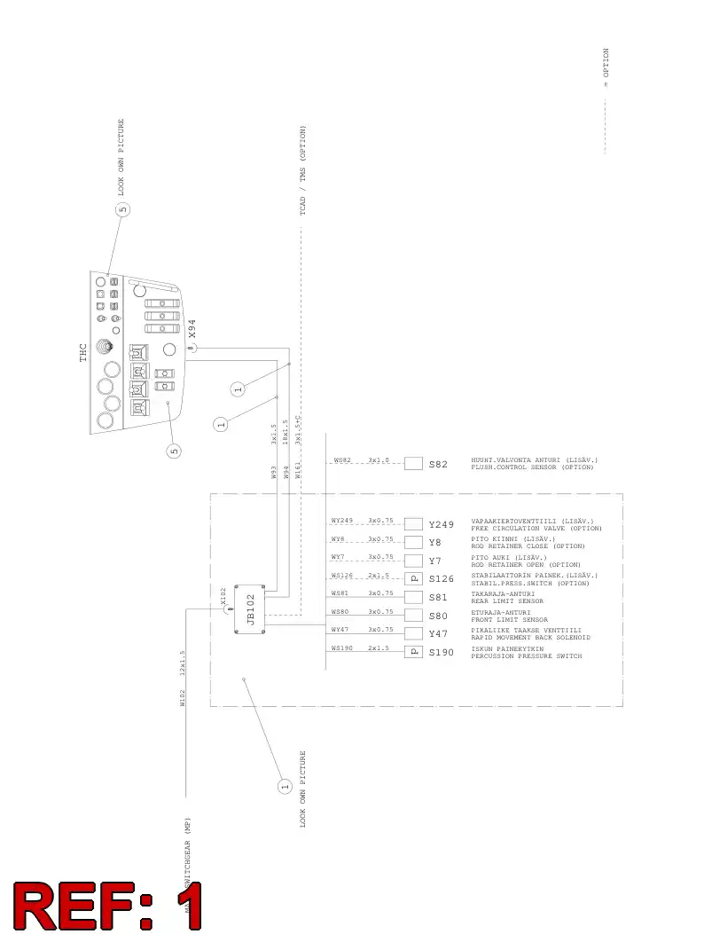 55042986 550 429 86 CONTROL ASSEMBLY - Sandvik Technical Drawing
