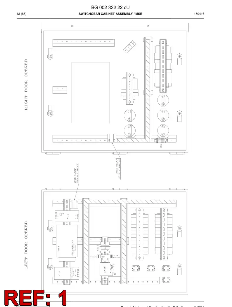 55043069 550 430 69 Conctactor - Sandvik Technical Drawing