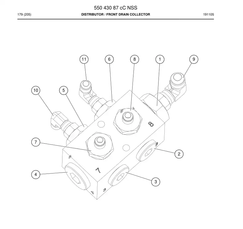 55043087c 550 430 87c Distributor - Sandvik Technical Drawing