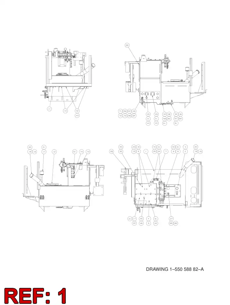 55043155 550 431 55 RESERVOIR - Sandvik Technical Drawing