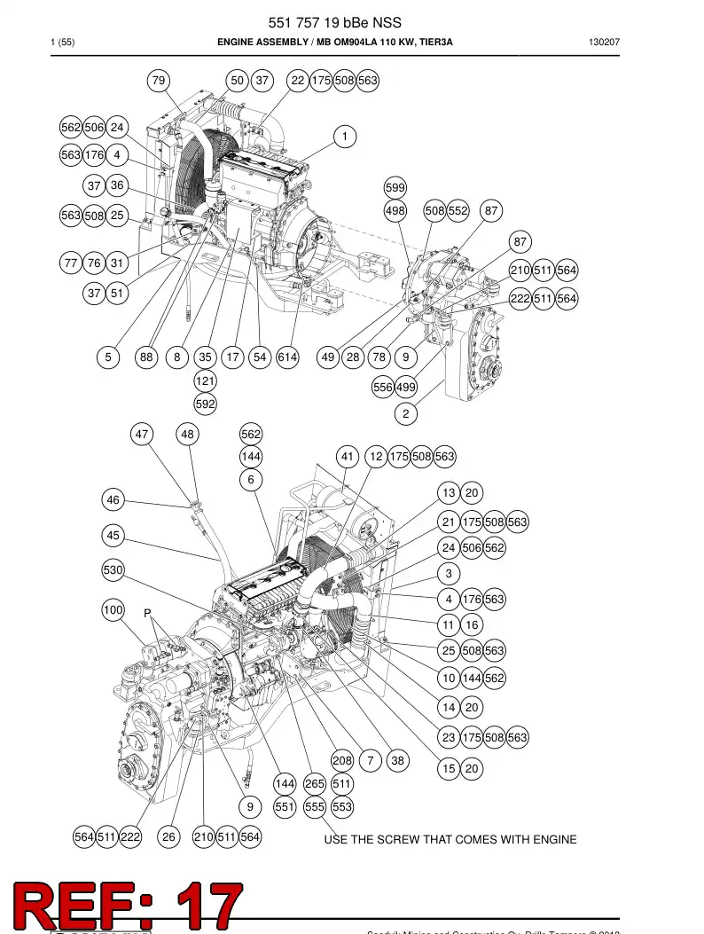 550 431 57b Plate, Cover - drawing