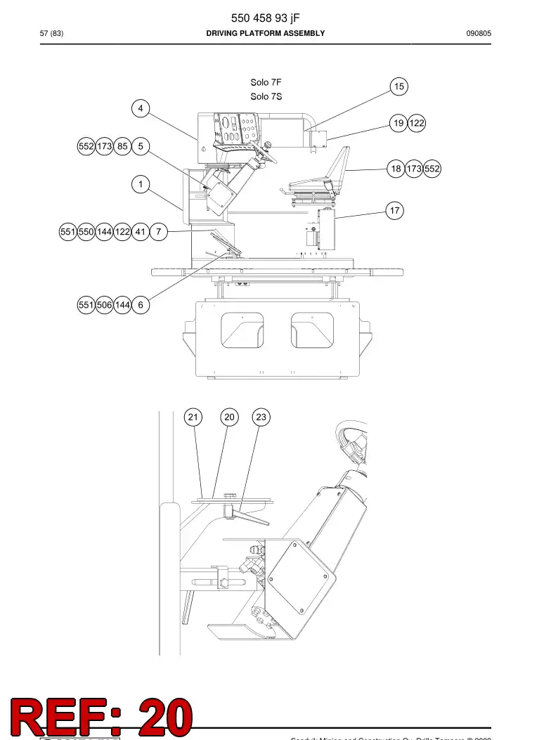 55043238 550 432 38 Flat bar - Sandvik Technical Drawing
