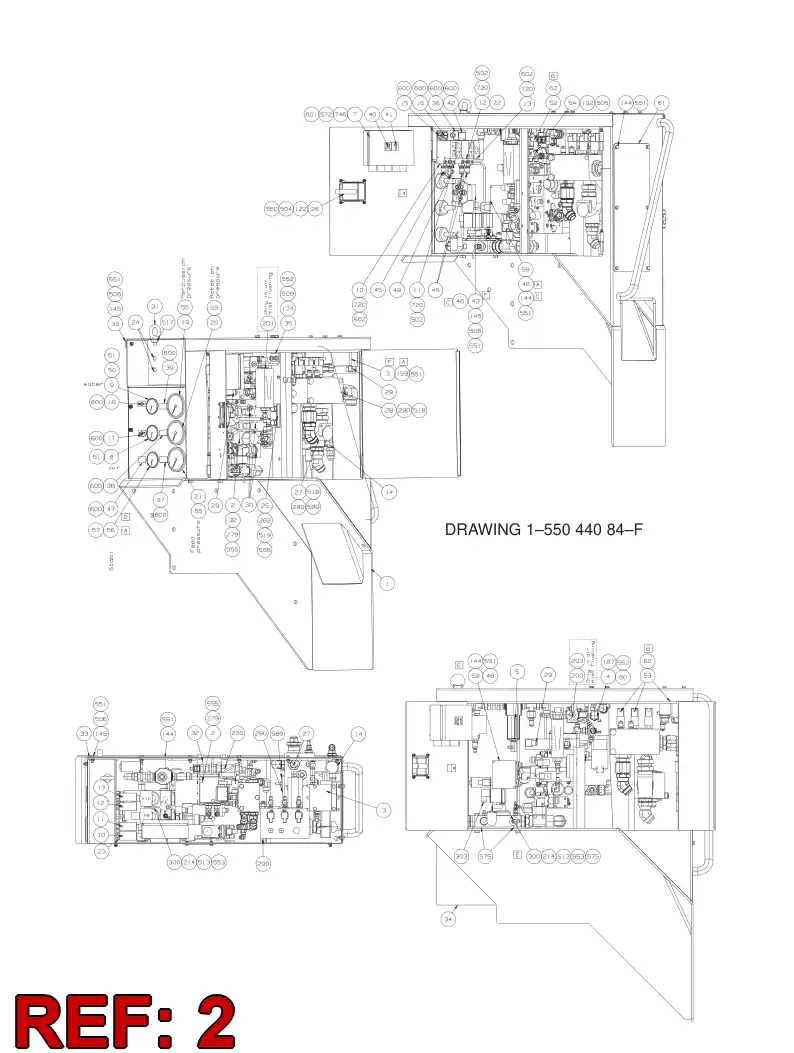 55043284 550 432 84 VALVE ASSEMBLY - Sandvik Technical Drawing