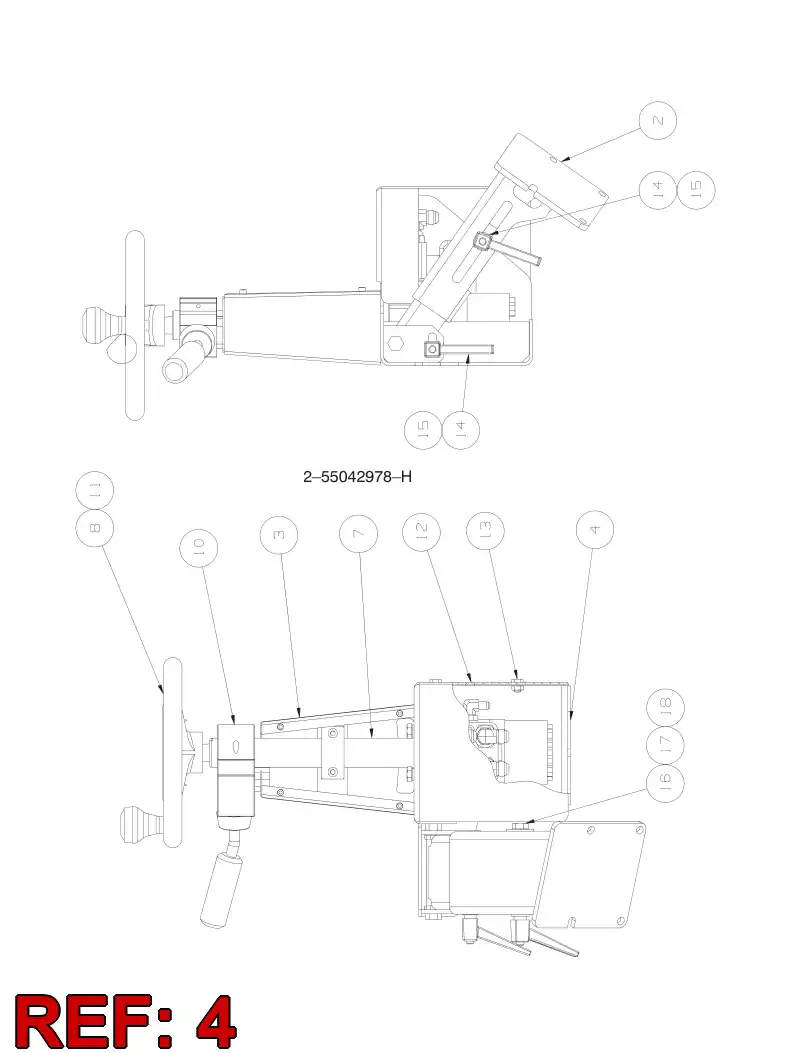 55043357 550 433 57 FRAME - Sandvik Technical Drawing