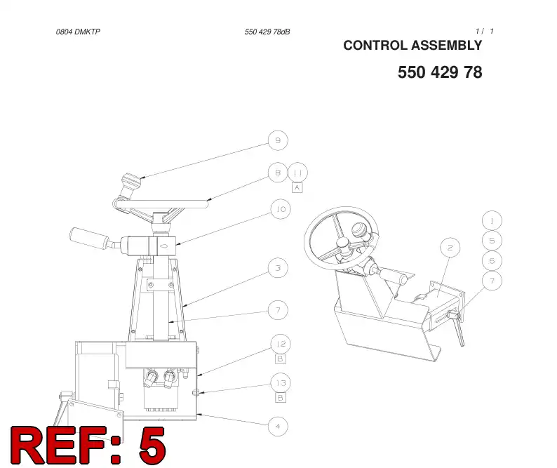 55043363 550 433 63 SCREW - Sandvik Technical Drawing