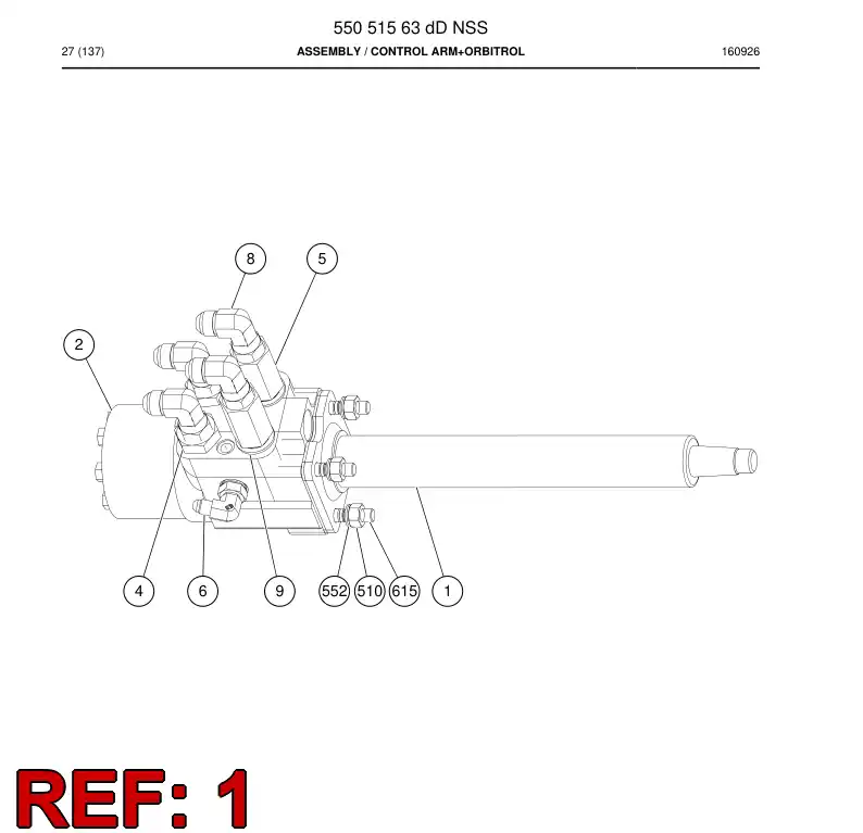 55043381e 550 433 81e BRAO, CONTROLE - Sandvik Technical Drawing