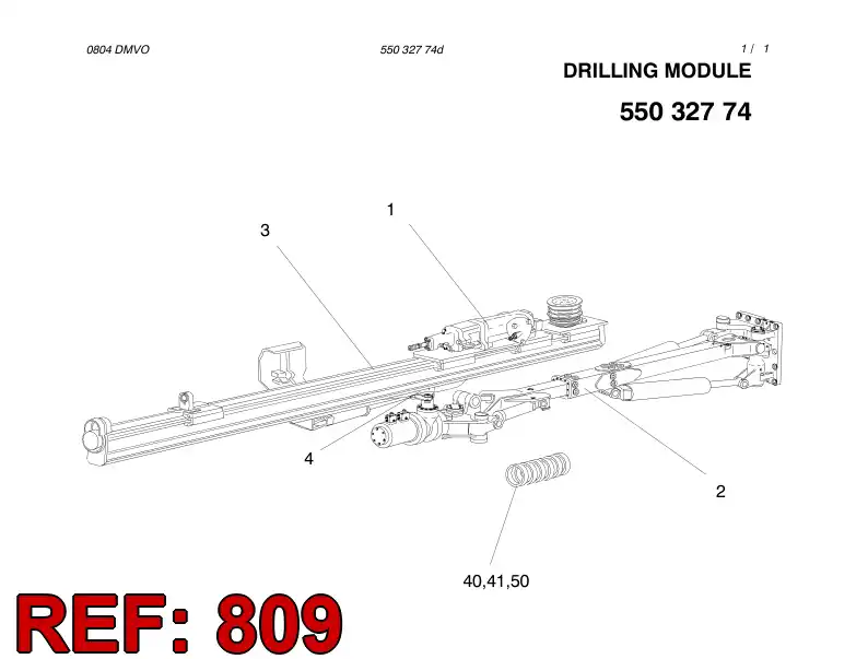 55043388 550 433 88 HOSING - Sandvik Technical Drawing