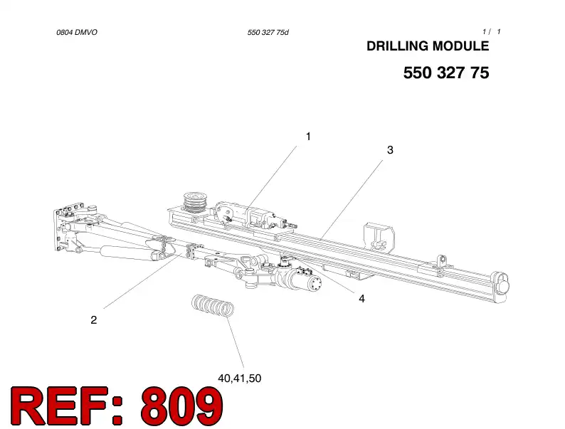 55043396 550 433 96 HOSING - Sandvik Technical Drawing