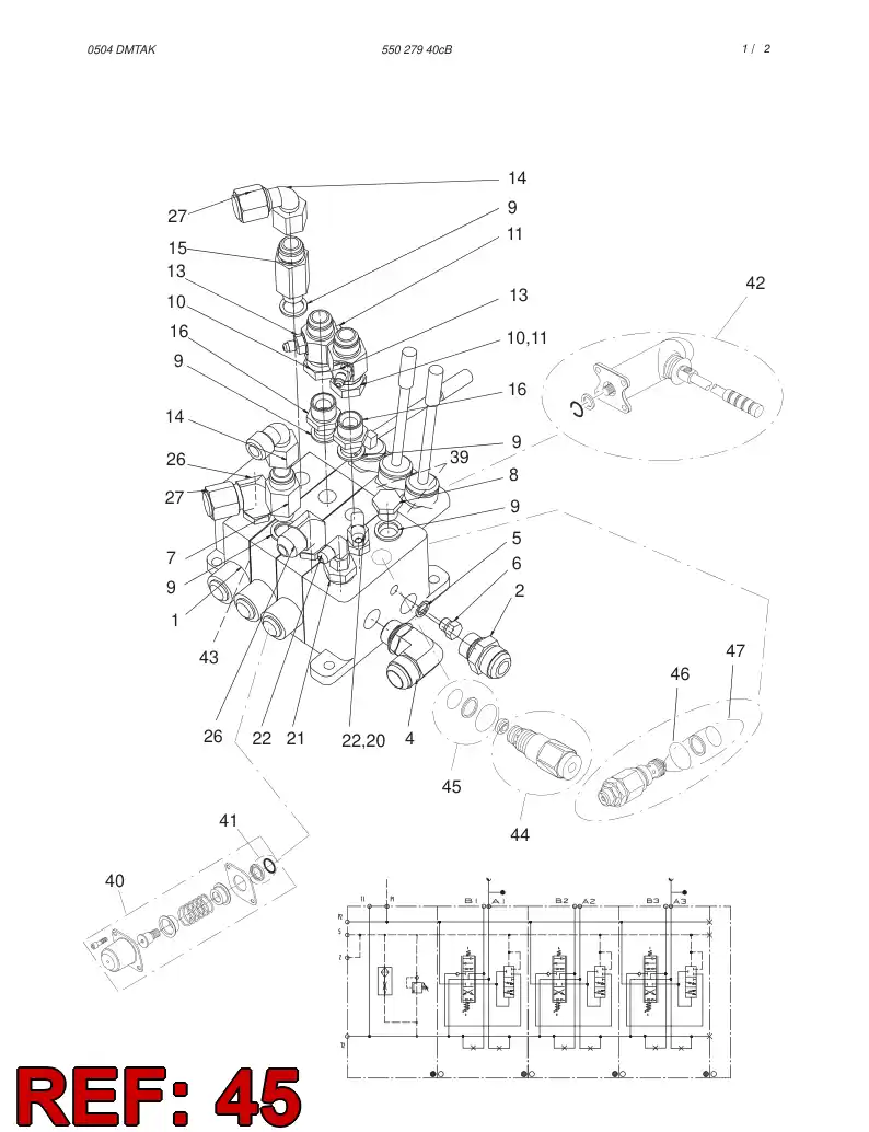 55043529 550 435 29 SEAL KIT - Sandvik Technical Drawing