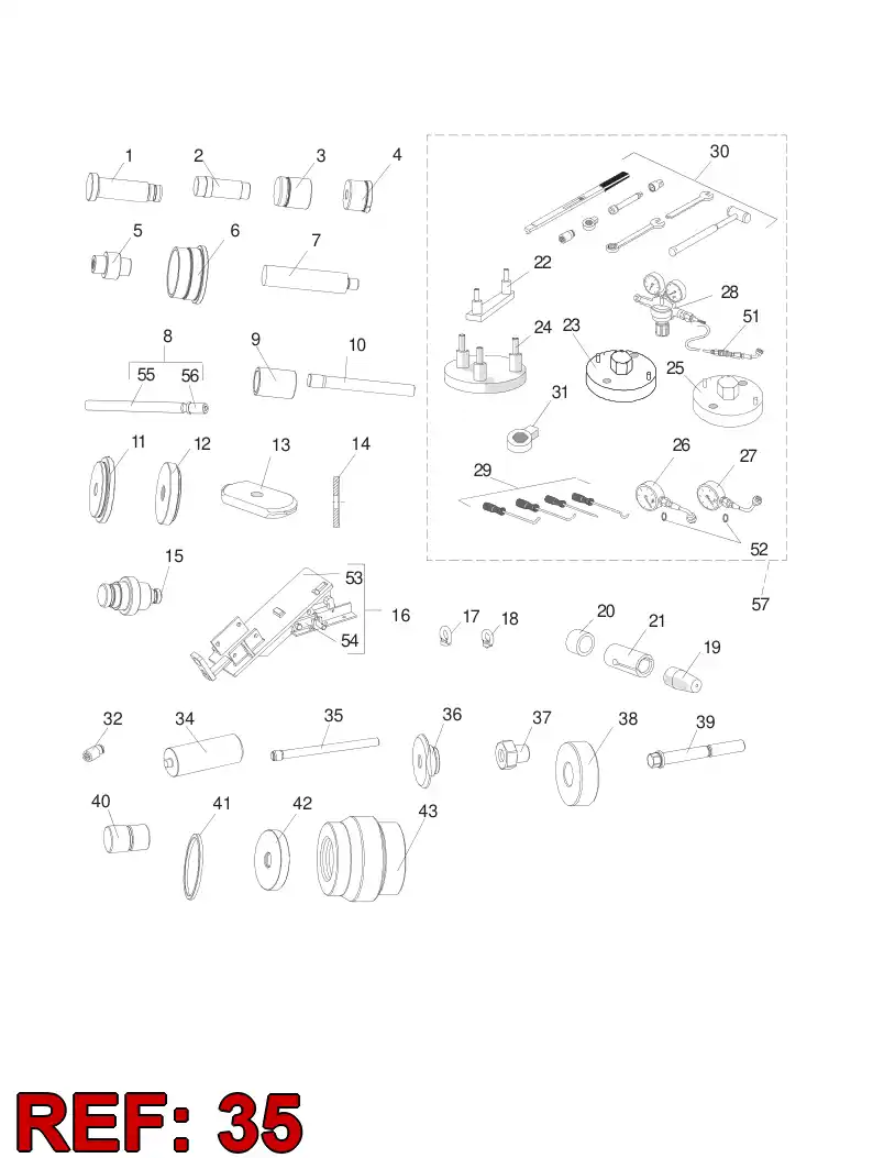 55043537 550 435 37 PUNCH - Sandvik Technical Drawing
