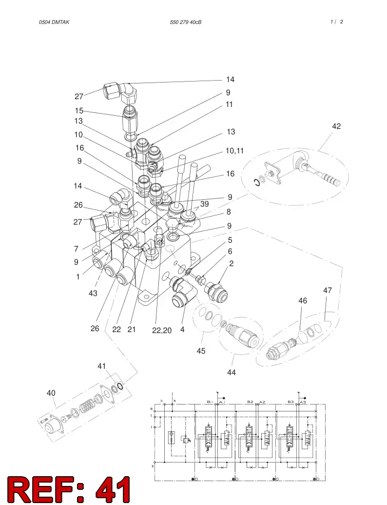55043568 550 435 68 SEAL KIT - Sandvik Technical Drawing