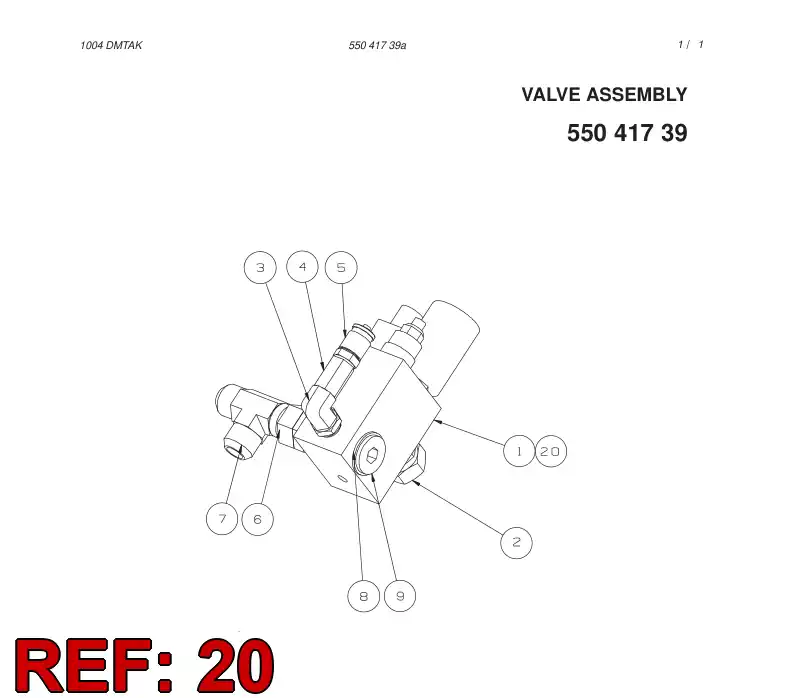55043598 550 435 98 SOLENOID - Sandvik Technical Drawing