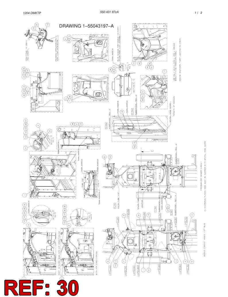 55043602 550 436 02 SENSOR ASSEMBLY - Sandvik Technical Drawing