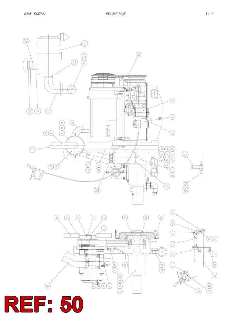 55043756 550 437 56 HOSE - Sandvik Technical Drawing