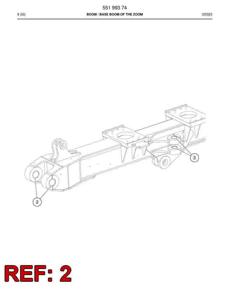 55043827a 550 438 27a Bushing, Bearing - Sandvik Technical Drawing