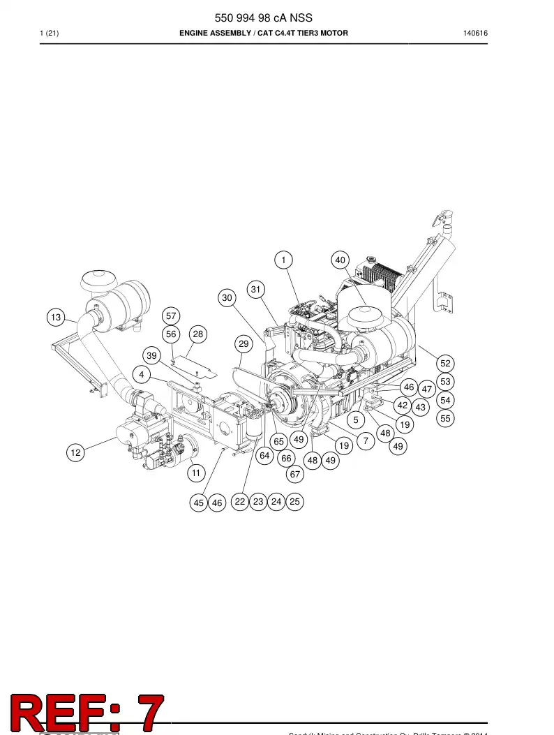 55043850b 550 438 50b Supporting block - Sandvik Technical Drawing