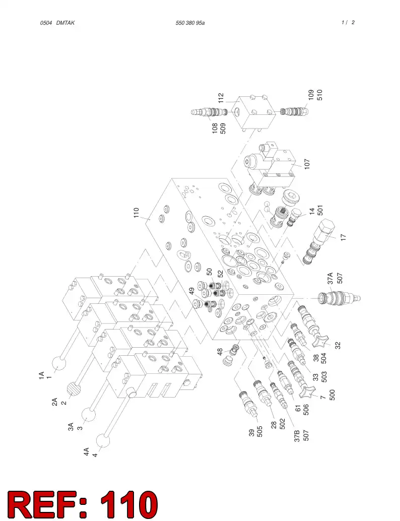 55043882 550 438 82 SECTION - Sandvik Technical Drawing