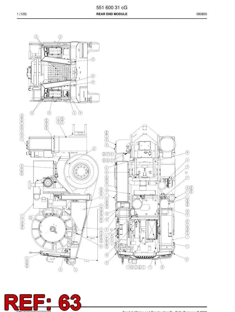 55043886 550 438 86 Support - Sandvik Technical Drawing