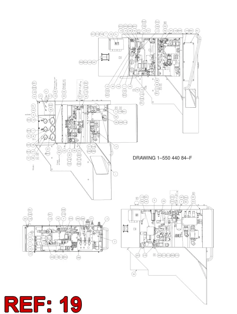 55043888 550 438 88 Gauge, Pressure - Sandvik Technical Drawing