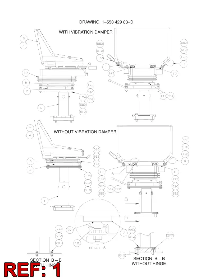 55043913 550 439 13 BRACKET - Sandvik Technical Drawing