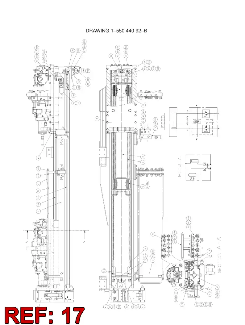 55043918 550 439 18 Plate - Sandvik Technical Drawing
