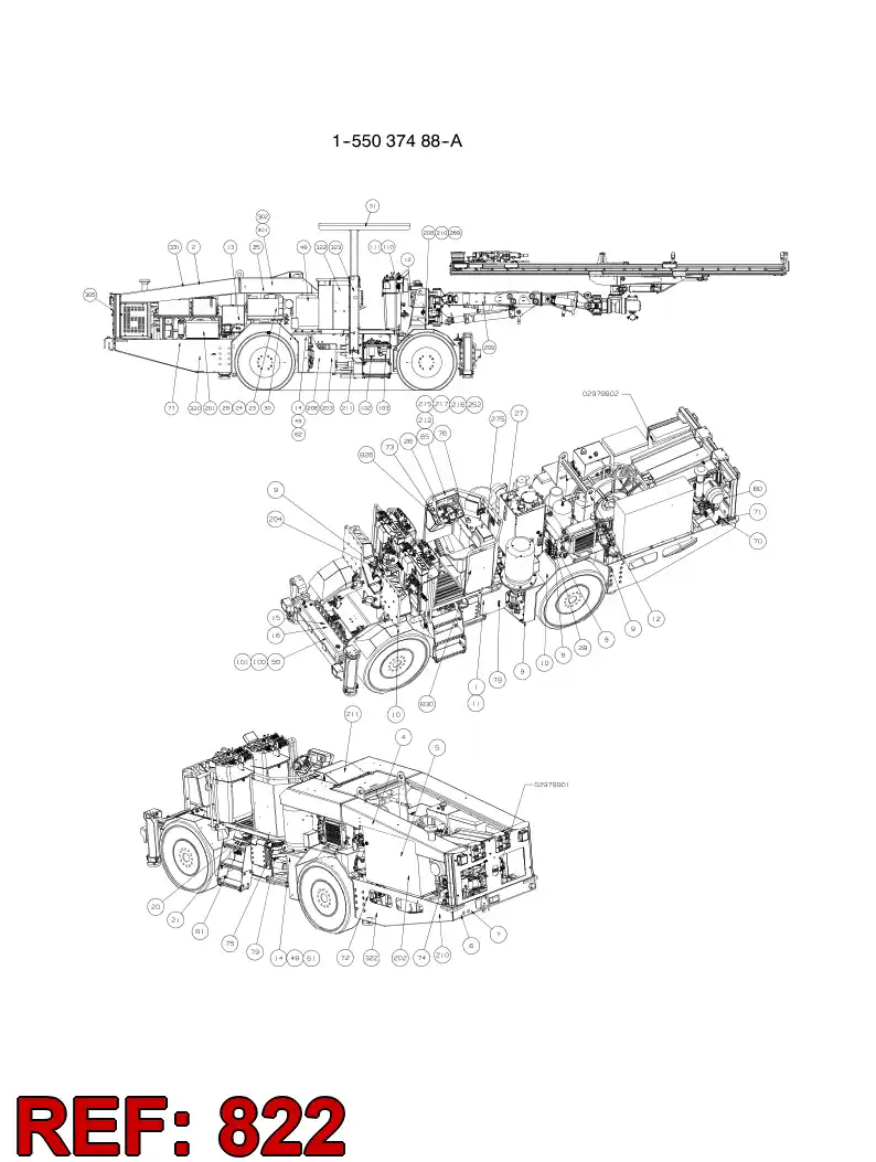 55043923 550 439 23 MOUNTING PLATE - Sandvik Technical Drawing