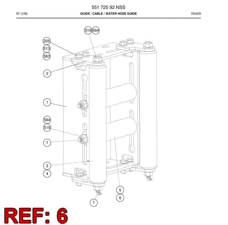 55043953c 550 439 53c Shaft - Sandvik Technical Drawing