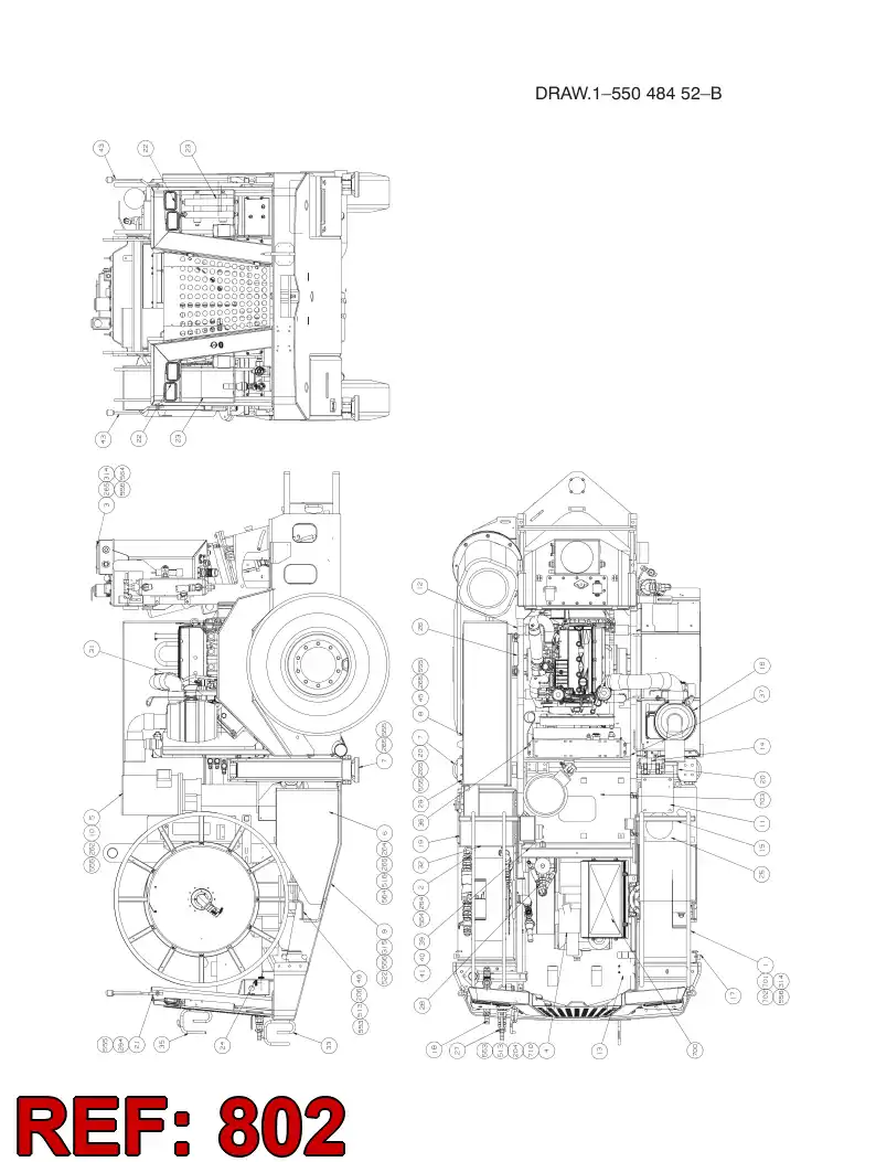 55043998 550 439 98 FUEL SYSTEM - Sandvik Technical Drawing