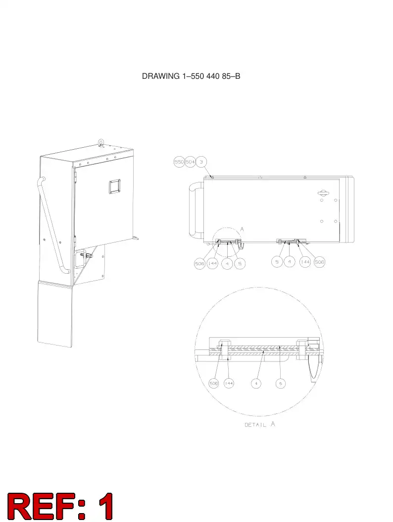 55044106 550 441 06 SIDE BOX - Sandvik Technical Drawing
