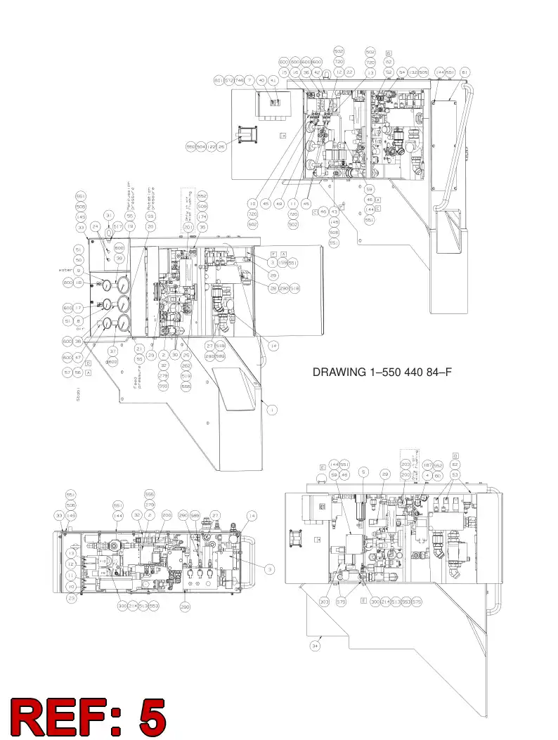 55044125 550 441 25 WATER SEPARATOR - Sandvik Technical Drawing