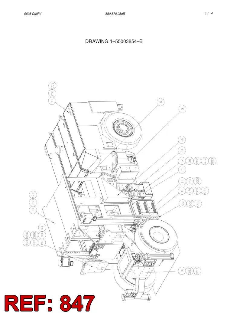 55044162 550 441 62 DC/DC CONVERTER - Sandvik Technical Drawing
