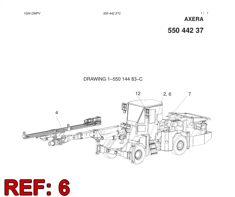 55044234 550 442 34 FINISHING MODULE - Sandvik Technical Drawing