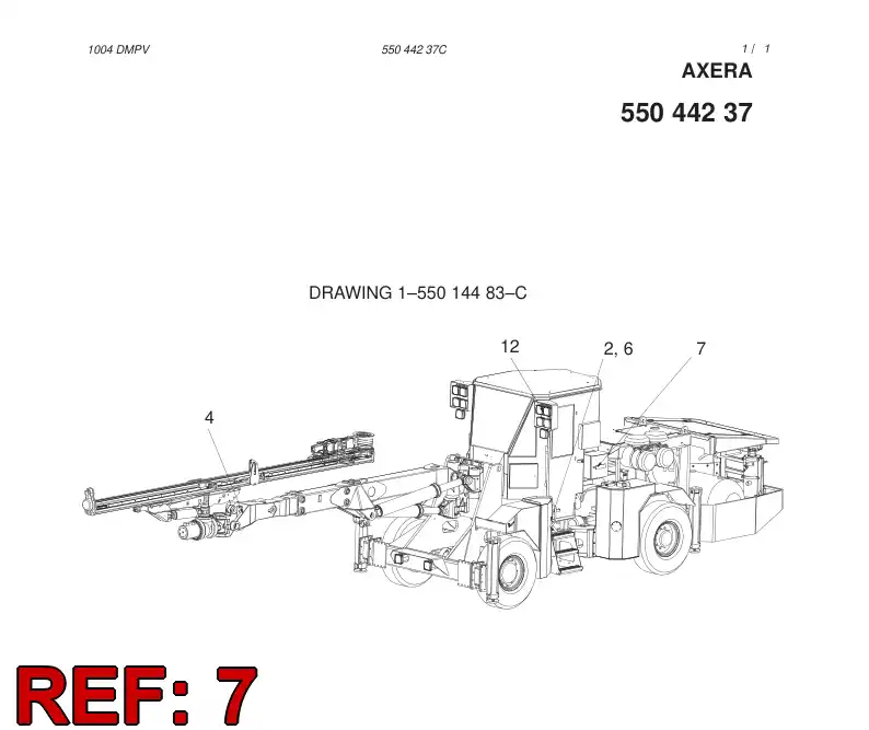 55044235 550 442 35 ELECTRIC MODULE - Sandvik Technical Drawing