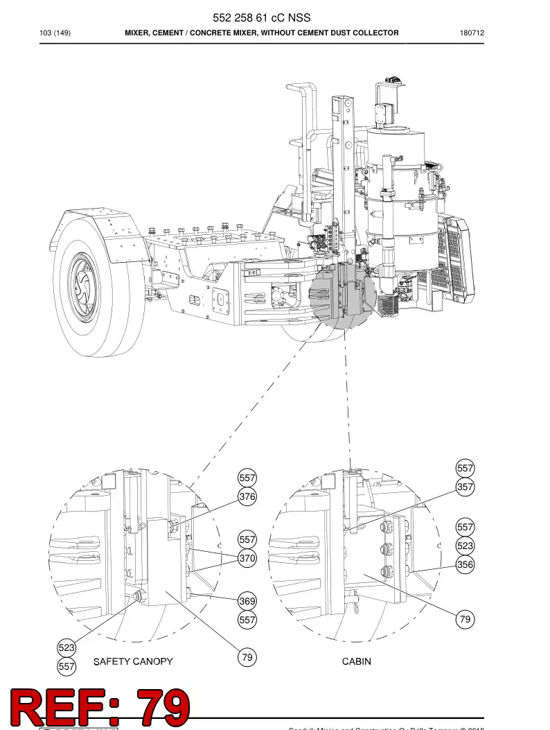 55044260 550 442 60 Support - Sandvik Technical Drawing